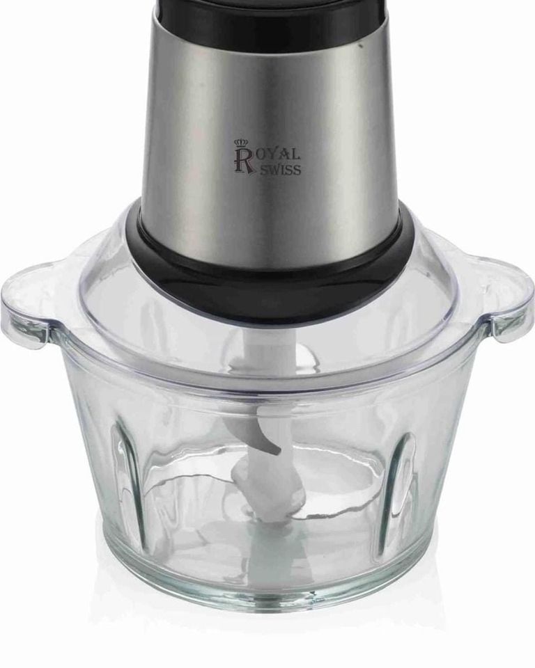 Royal Swiss Glas – Multizerkleinerer 4 Edelstahl Klingen Universa