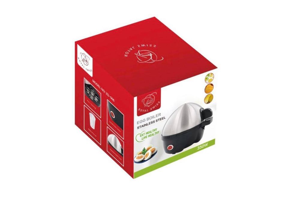 ELEKTRISCHER EIERKOCHER AUS EDELSTAHL 7 Eier 350 Watt Neu ovp