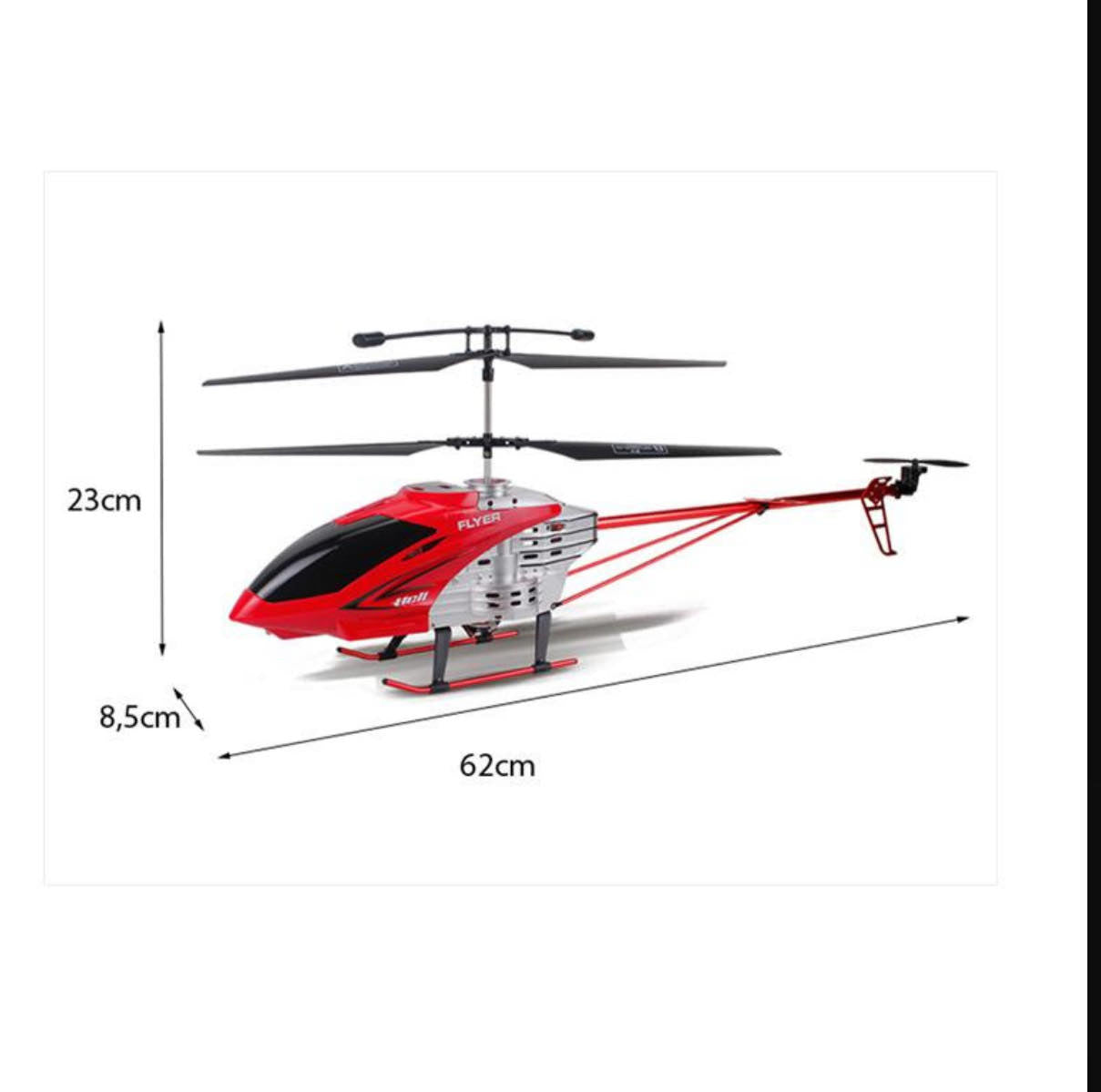 Ferngesteuerte Hubschrauber großer Kunststoffhubschrauber
