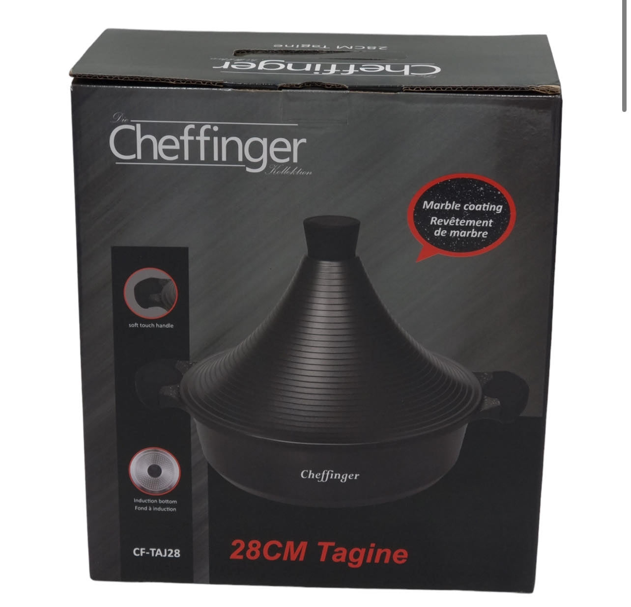 BRÄTER / GARTOPF, DAMPFGARER, STEEL TAGINE Ø 28 | CHEFFINGER CF-TAJ28