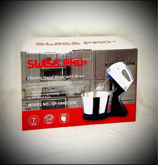 Handmixer mit Rührschüssel Handrührgerät 3in1  Royal Swiss
