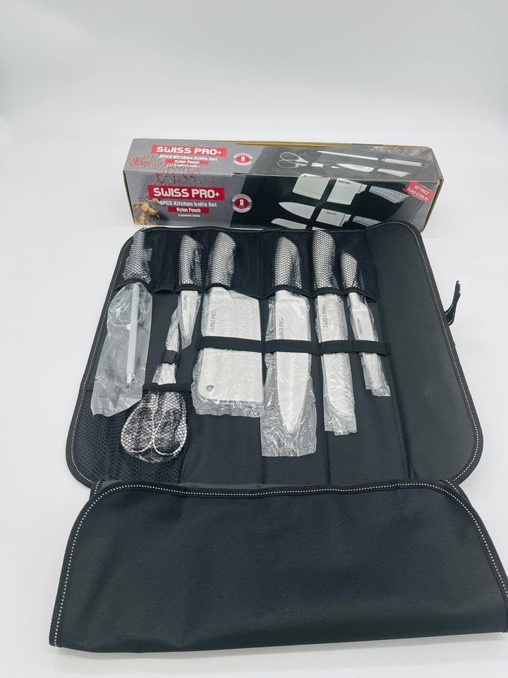 Messerset 8 Teiliges mit Nylontragetasche, I, hochwertig,