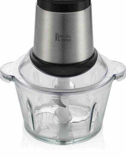Royal Swiss Glas – Multizerkleinerer 4 Edelstahl Klingen Universa
