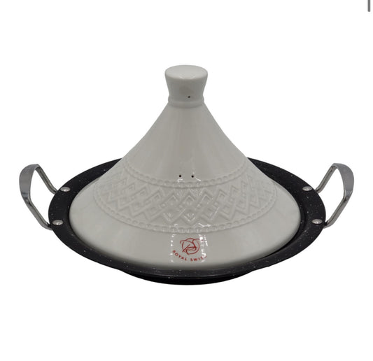 BRÄTER / GARTOPF, DAMPFGARER, STEEL TAGINE Ø 34 | ROYAL SWISS
