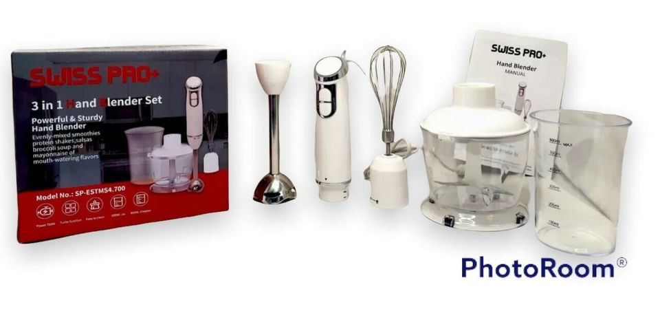 Stabmixer-Set 3 in 1 von Royal Swiss pro Neu
