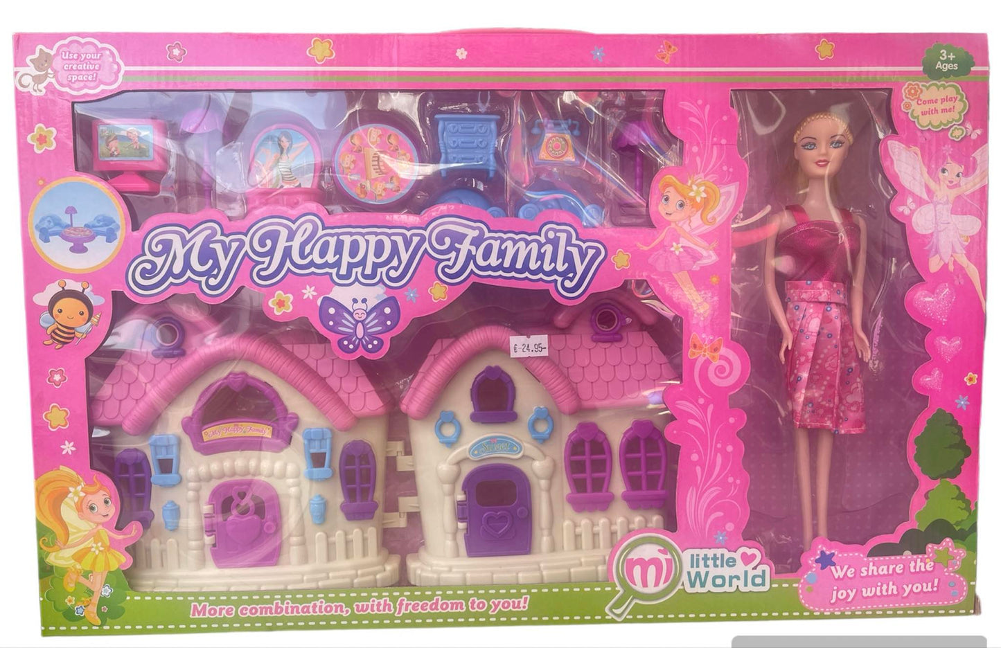 Ein Puppenhaus in Form eines Schlosses für Mädchen und kinder