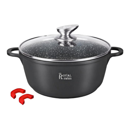 KASSEROLLE TOPF ROYAL SWISS Ø 36 CM 13,5L SCHWARZ