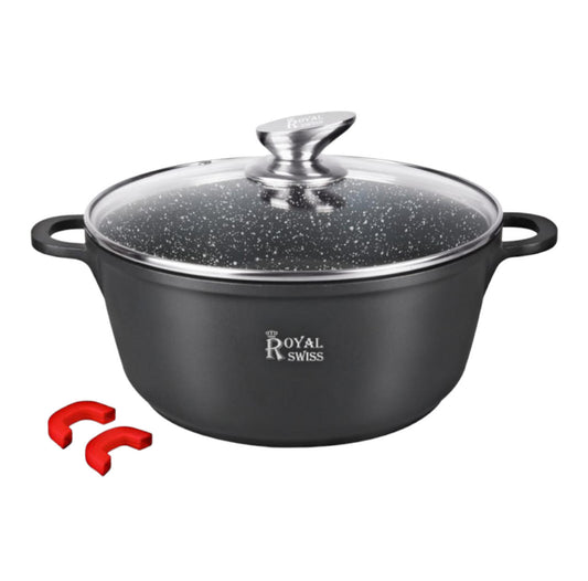 KASSEROLLE TOPF ROYAL SWISS Ø 36 CM 13,5L SCHWARZ