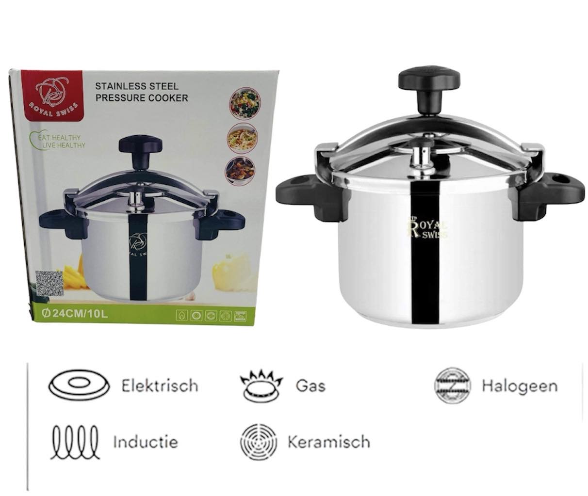Schnellkochtopf Dampfkocher 10 Liter Schnellkocher Aus Edelstahl