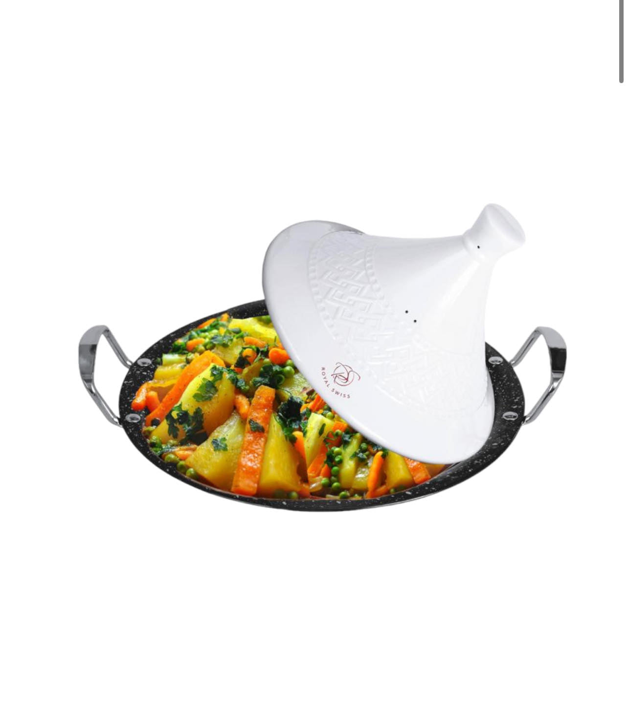 BRÄTER / GARTOPF, DAMPFGARER, STEEL TAGINE Ø 34 | ROYAL SWISS