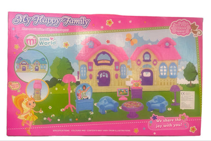 Ein Puppenhaus in Form eines Schlosses für Mädchen und kinder
