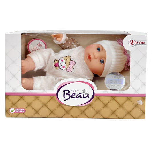 Baby Beau Puppe Newborn 23cm Männlich Ich Decke IN Vinyl Mit Hut E Strampler