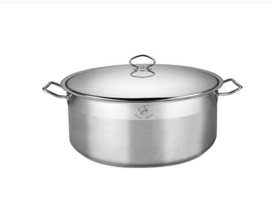 Edelstahl Kochtopf Bratentopf Suppentopf Deckel Induktion 36 cm